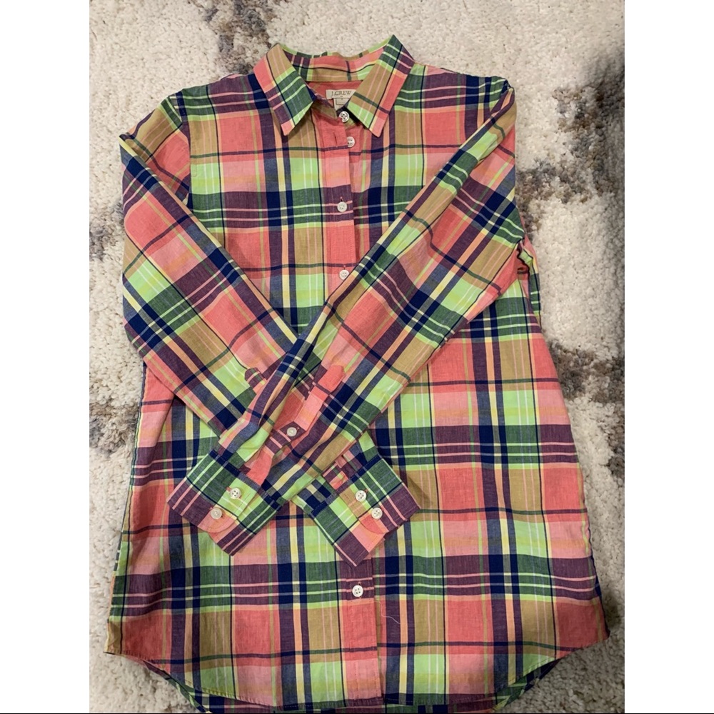 JCrew Factory Multicolor Button Down